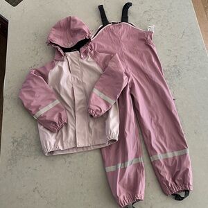 Helly Hansen Kids Pink Jacket & Overalls Set